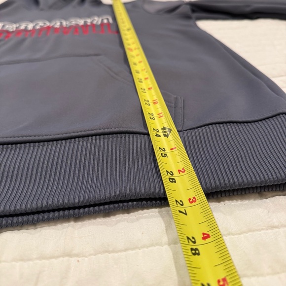 adidas Nebraska Football Men's Hoodie - Dark Gray - Picture 3 of 6